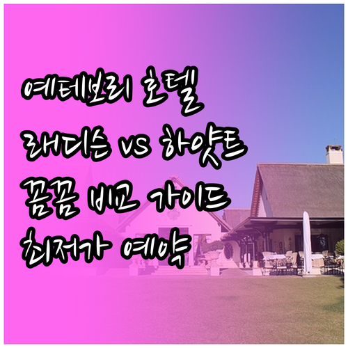 래디슨 블루, 하얏트 플레이스 등 예