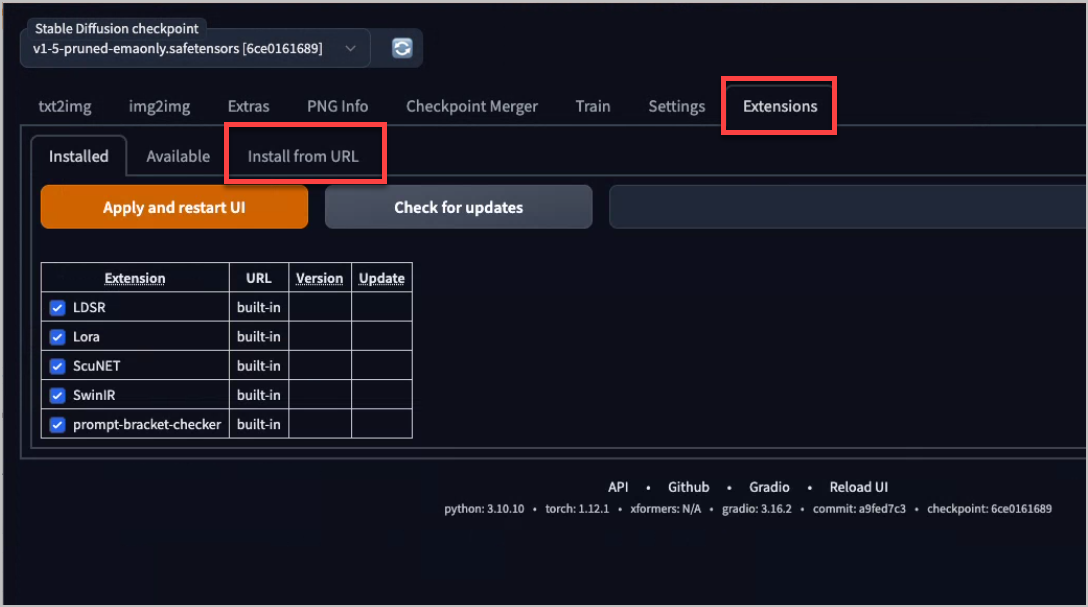 stable diffusion extension