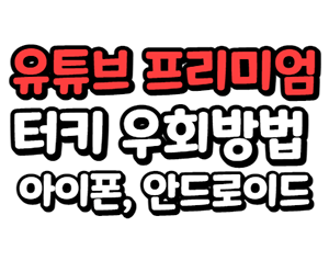  유튜브 프리미엄 터키 우회 방법(안드로이드, 아이폰)