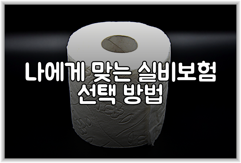 나에게 맞는 실비보험 선택 방법
