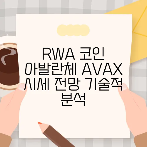 RWA 코인 아발란체 AVAX 시세 전망 기술적 분석