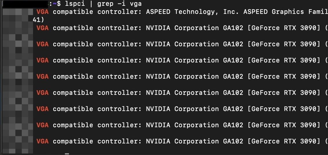 lspci ❘ grep VGA