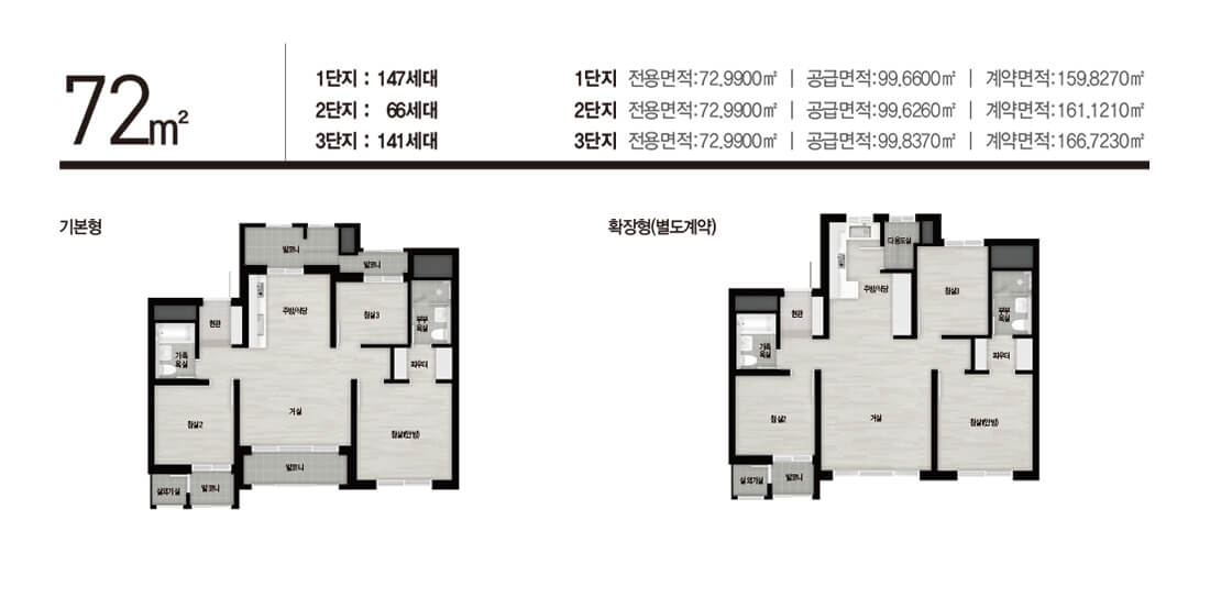 장위 자이 레디언트 72형 평면도