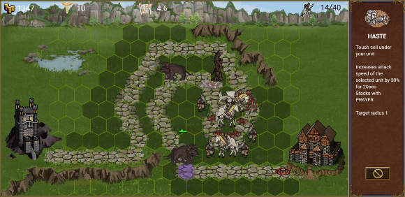 Heroes 3 Tower defense playing screenshot