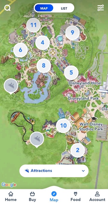 디즈니랜드-앱-지도
