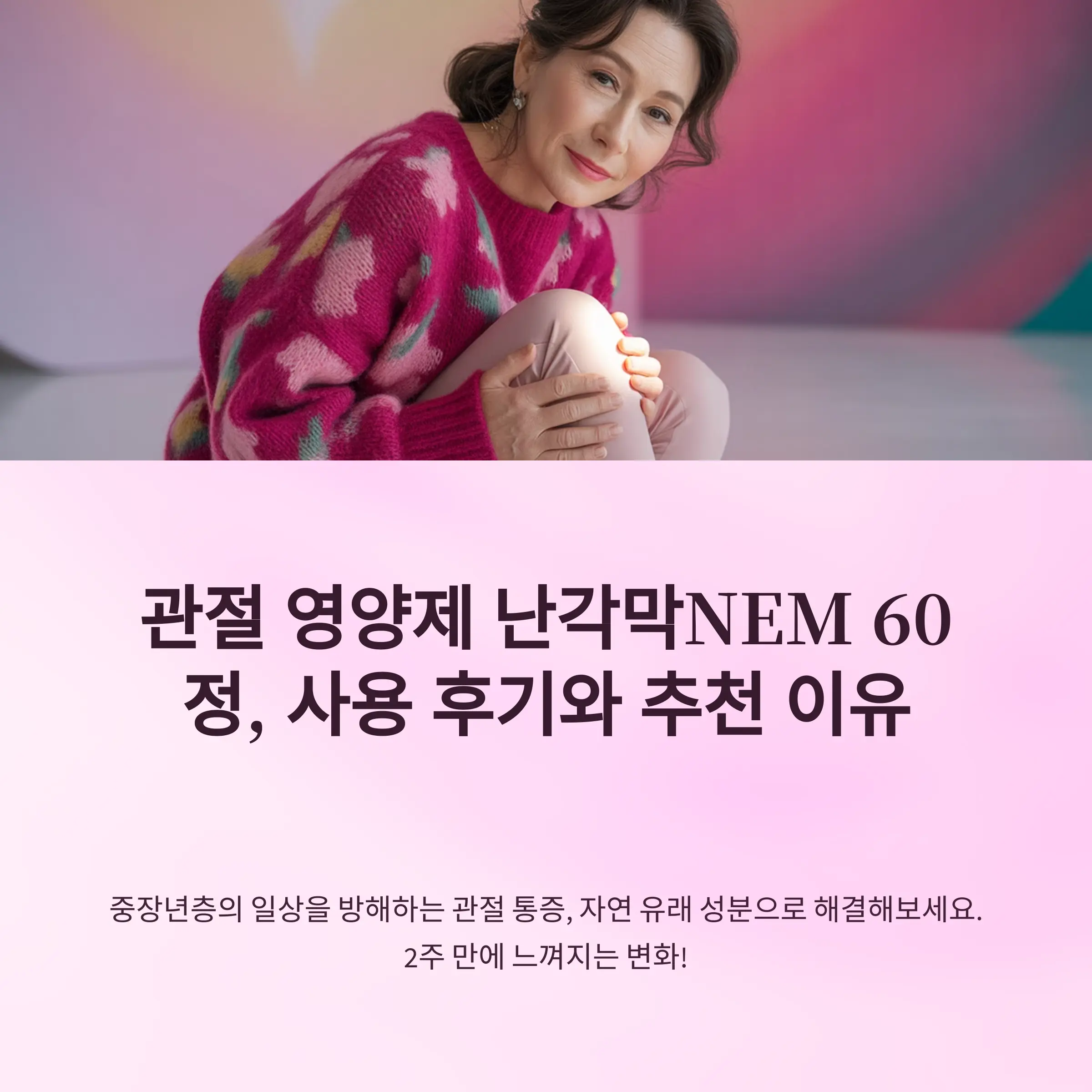 관절 영양제 난각막NEM 60정