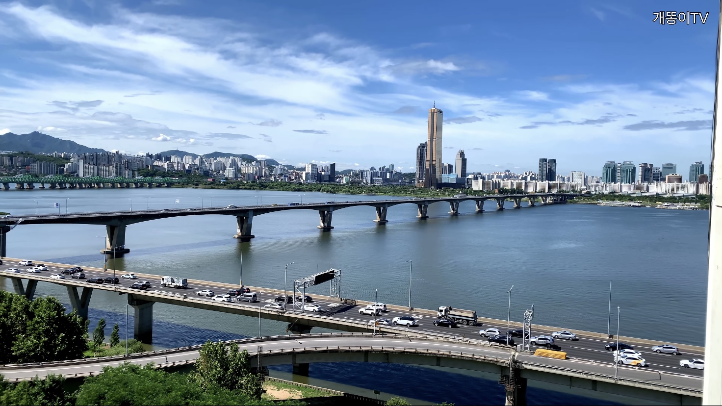  산호아파트 뷰 Korea Seoul Apartment | 한강뷰아파트 | 원효로4가