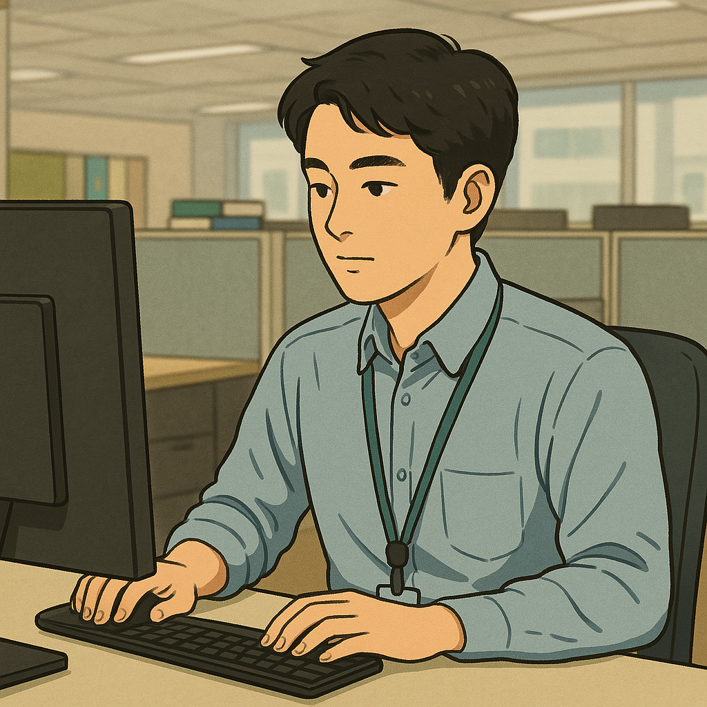 직장인 일하는 이미지