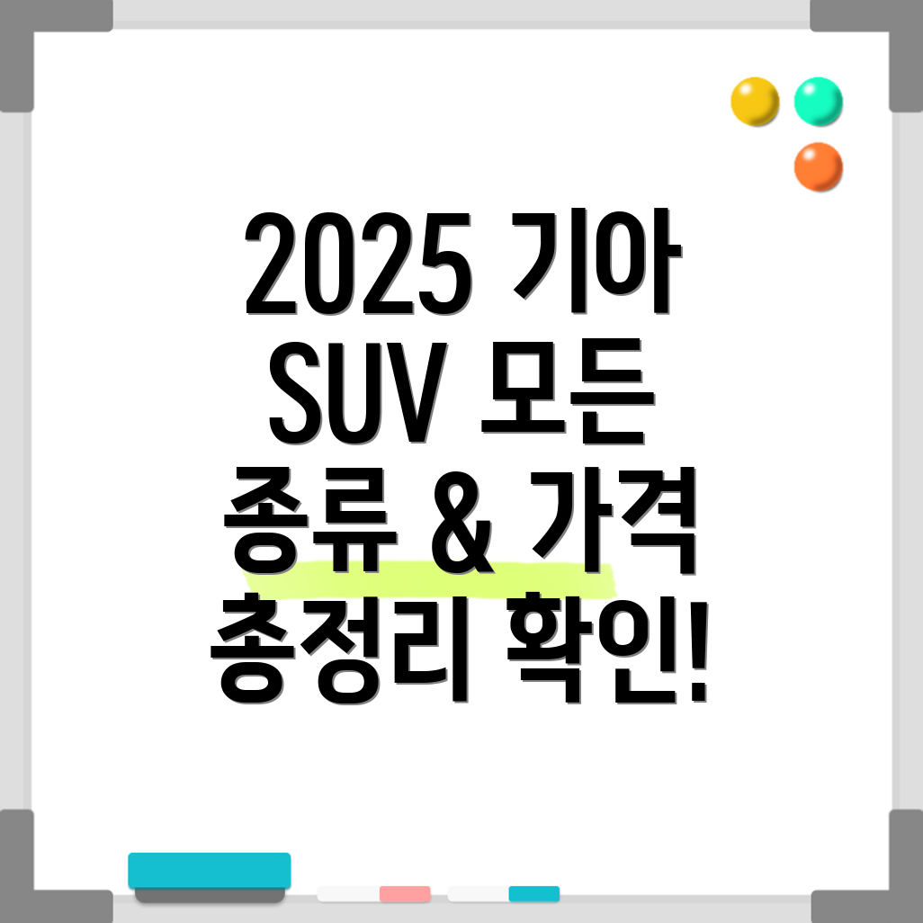 2025 기아 SUV