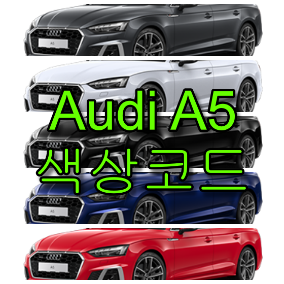  아우디 A5 색상코드(컬러코드) 확인하고 자동차 붓펜(카페인트) 구매하는 법