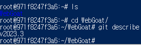 $ cd WebGoat
$ git describe