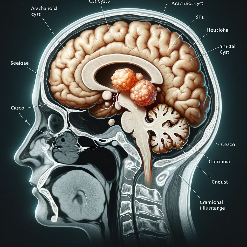 지주막낭종 MRI