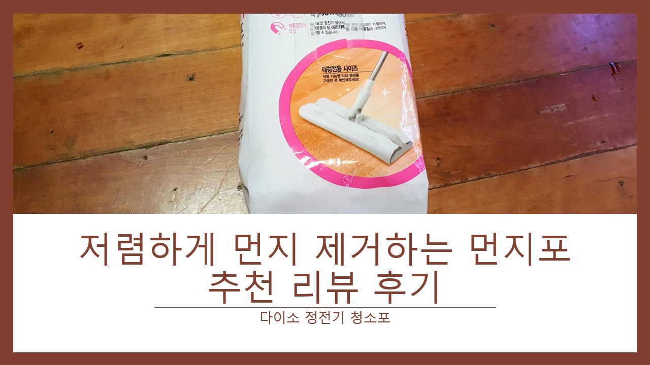  [다이소 정전기 청소포] 다이슨 부럽지 않고, 저렴하게 먼지 제거 할 수있는 다이소 먼지포 추천, 리뷰, 후기, 사용 방법