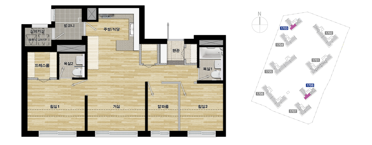 3기 신도시 인천 계양A17 신혼희망타운 - 55D 평면도