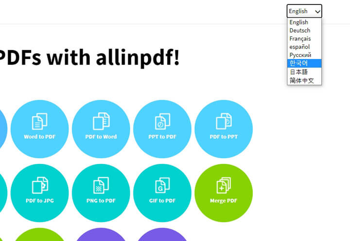 Allinpdf Convert PDFs
