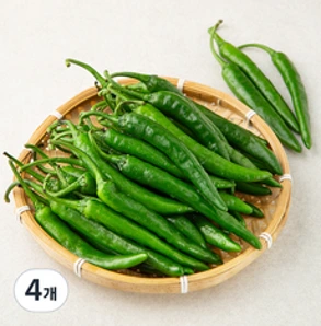 국내산 청양고추&#44; 1kg&#44; 4개