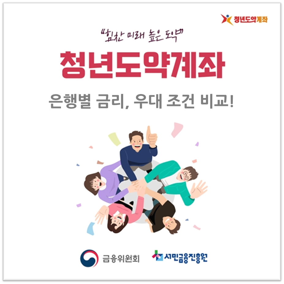  [청년지원정책] 청년도약계좌 조건, 은행별 금리 비교, 우대 조건 비교 분석