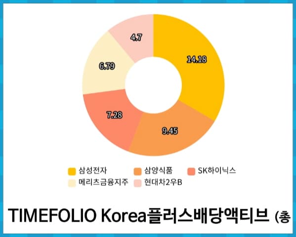TIMEFOLIO KOREA플러스배당액티브 종목