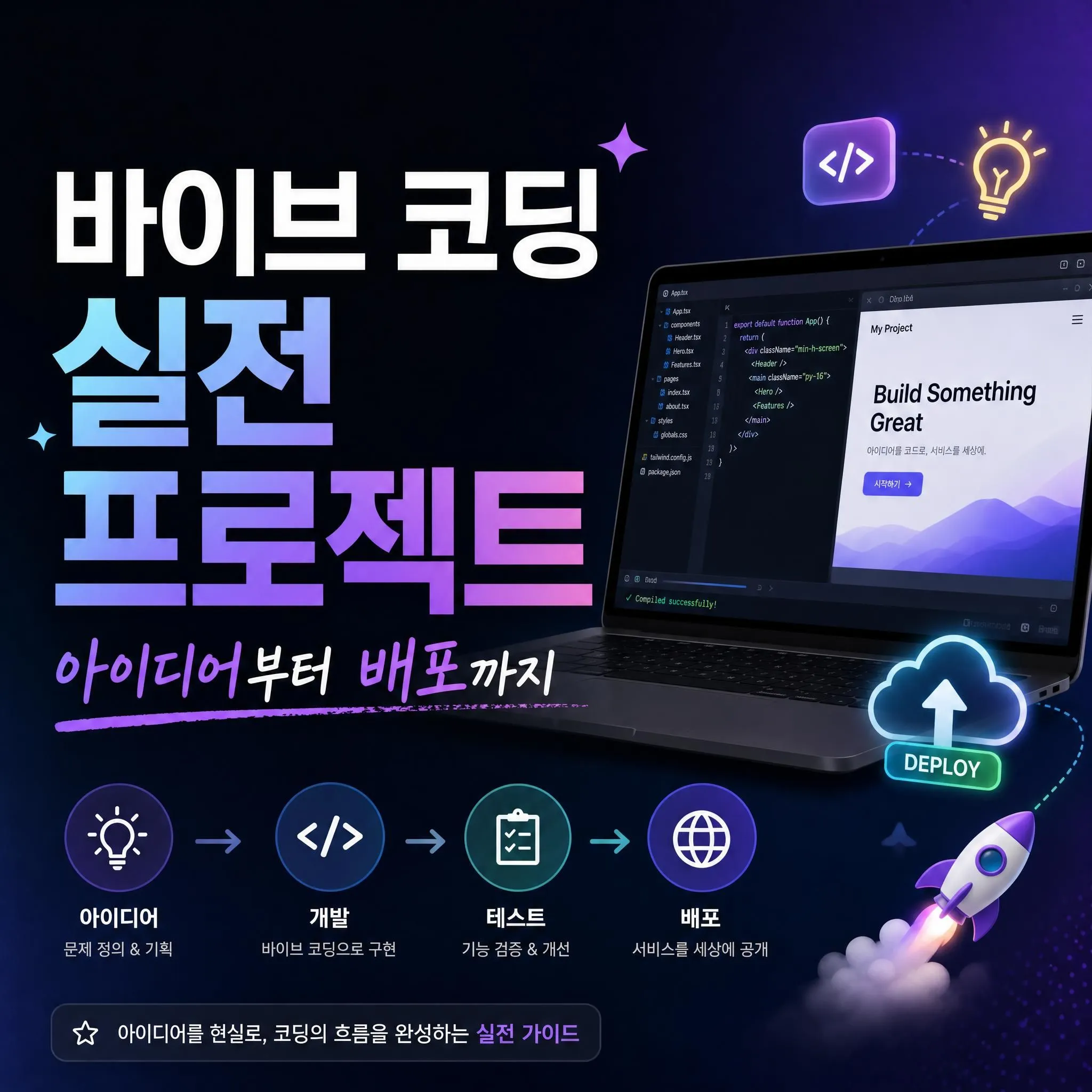 바이브 코딩 실전 프로젝트 아이디어부터 배포까지