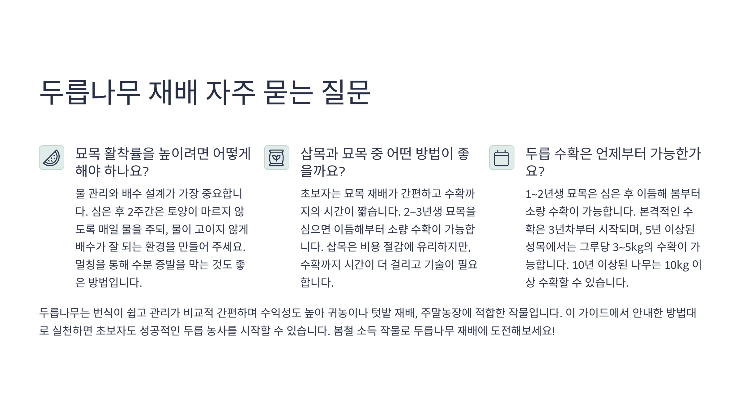 두릅나무 FAQ 사진