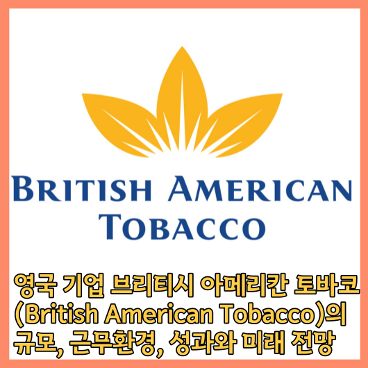 영국기업 브리티시 아메리칸 토바코 (British American Tobacco)의 규모&#44; 근무환경 알아보기