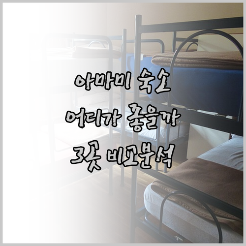 아마미 여행, 어디에서 묵을까? 리베
