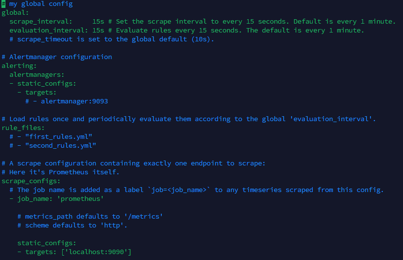 prometheus 구성 파일