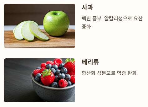 통풍에 좋은 과일
