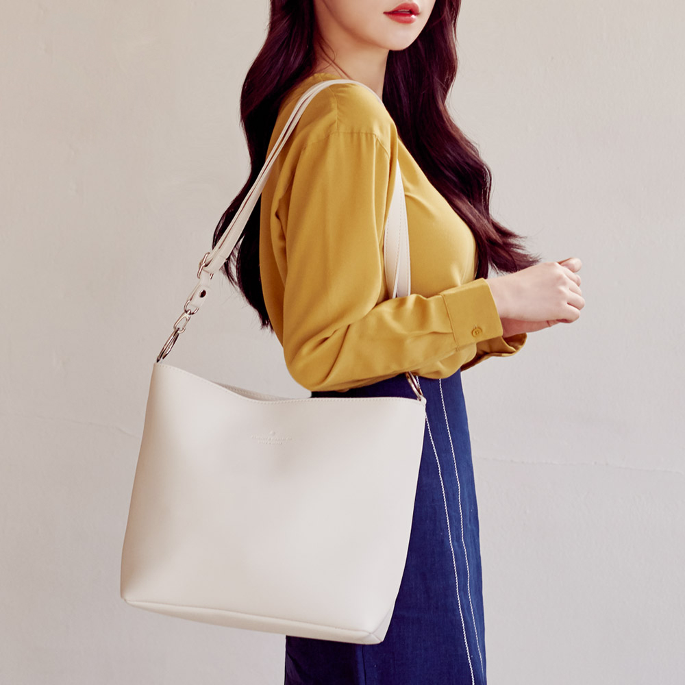  프롬헤븐 여성용 데일리 라떼 모던 숄더 크로스백