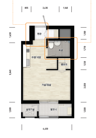 과천지식정보타운 통합공공임대 평면도