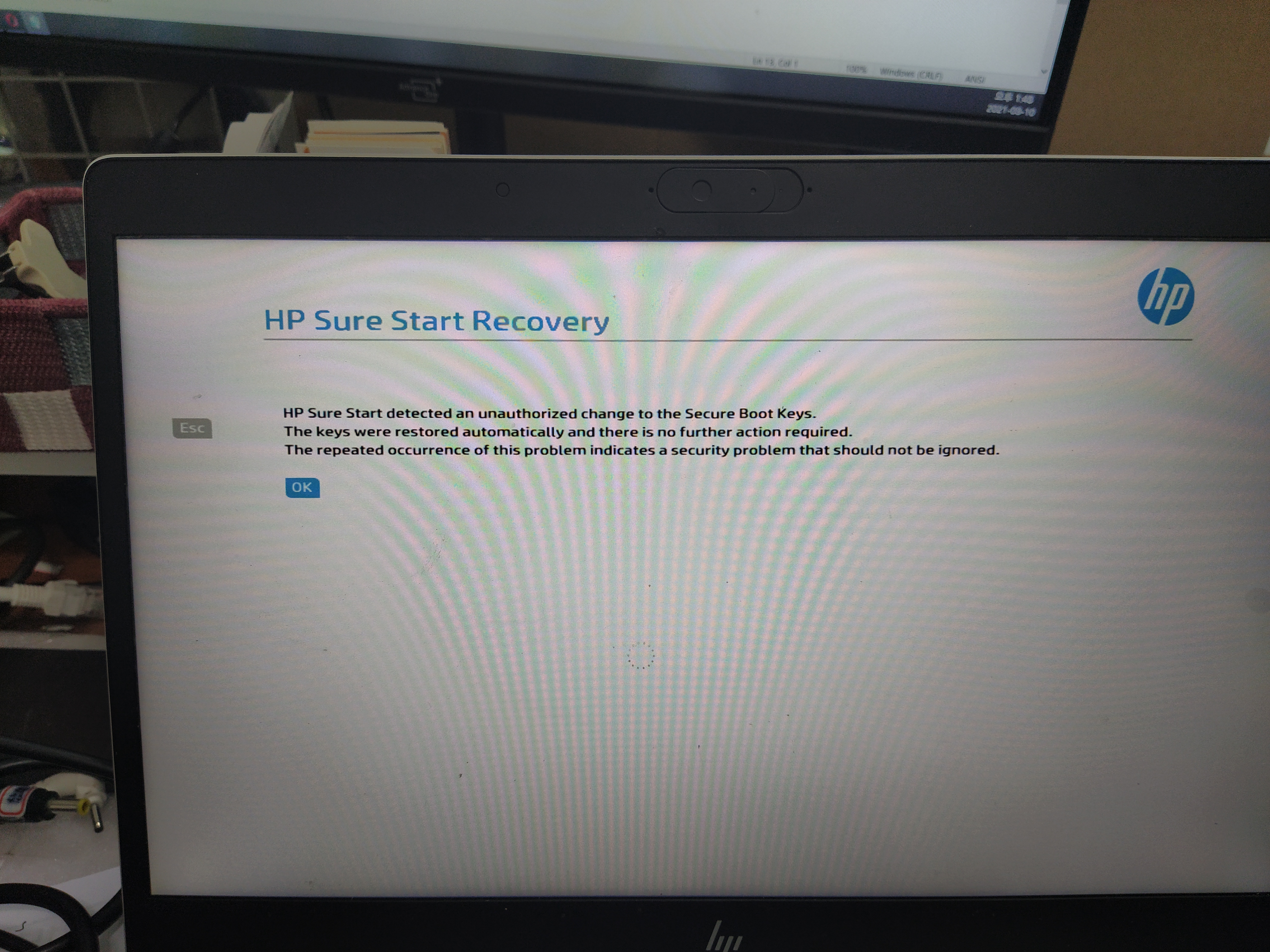 HP Sure Start Recovery