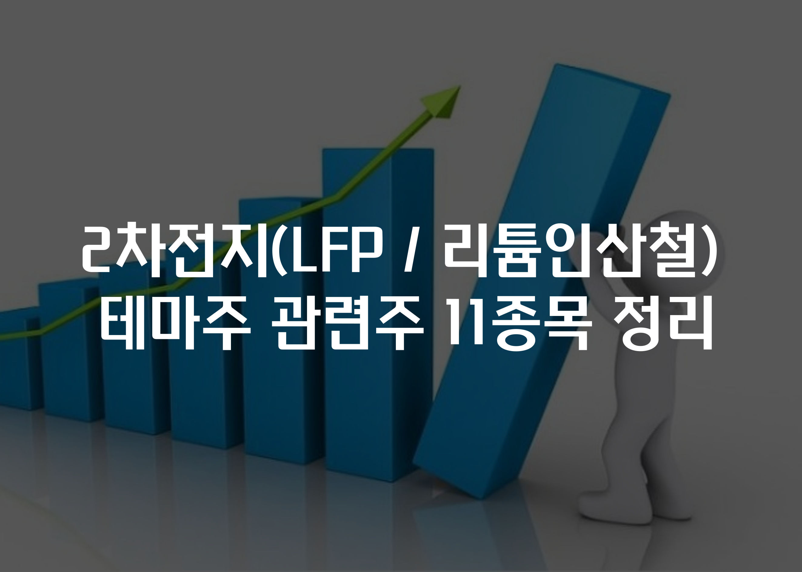 2차전지(LFP&#44;리튬인산철) 테마주 관련주