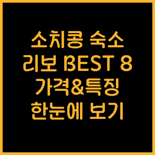 소치콩 인근 리보 숙소 BEST 8곳