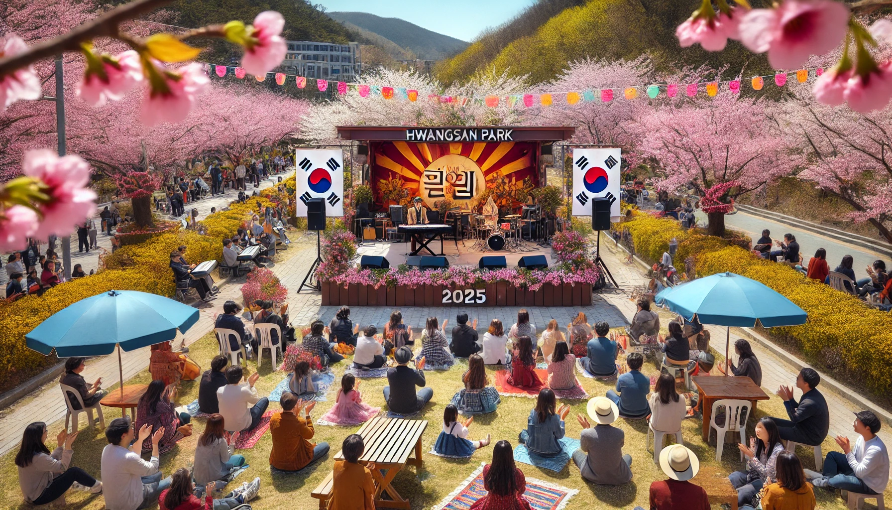 2025 황산공원에서 봄축제 즐기는 모습 