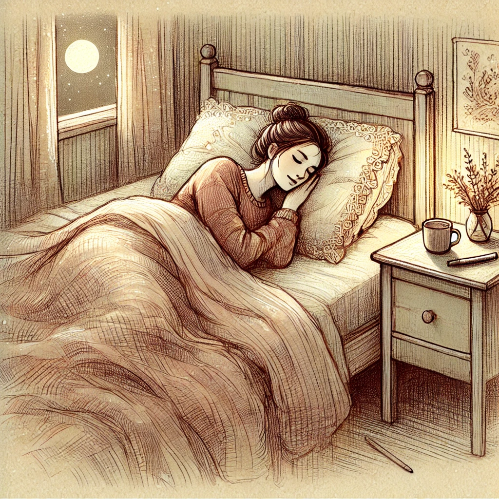 수면을 취하는 그림