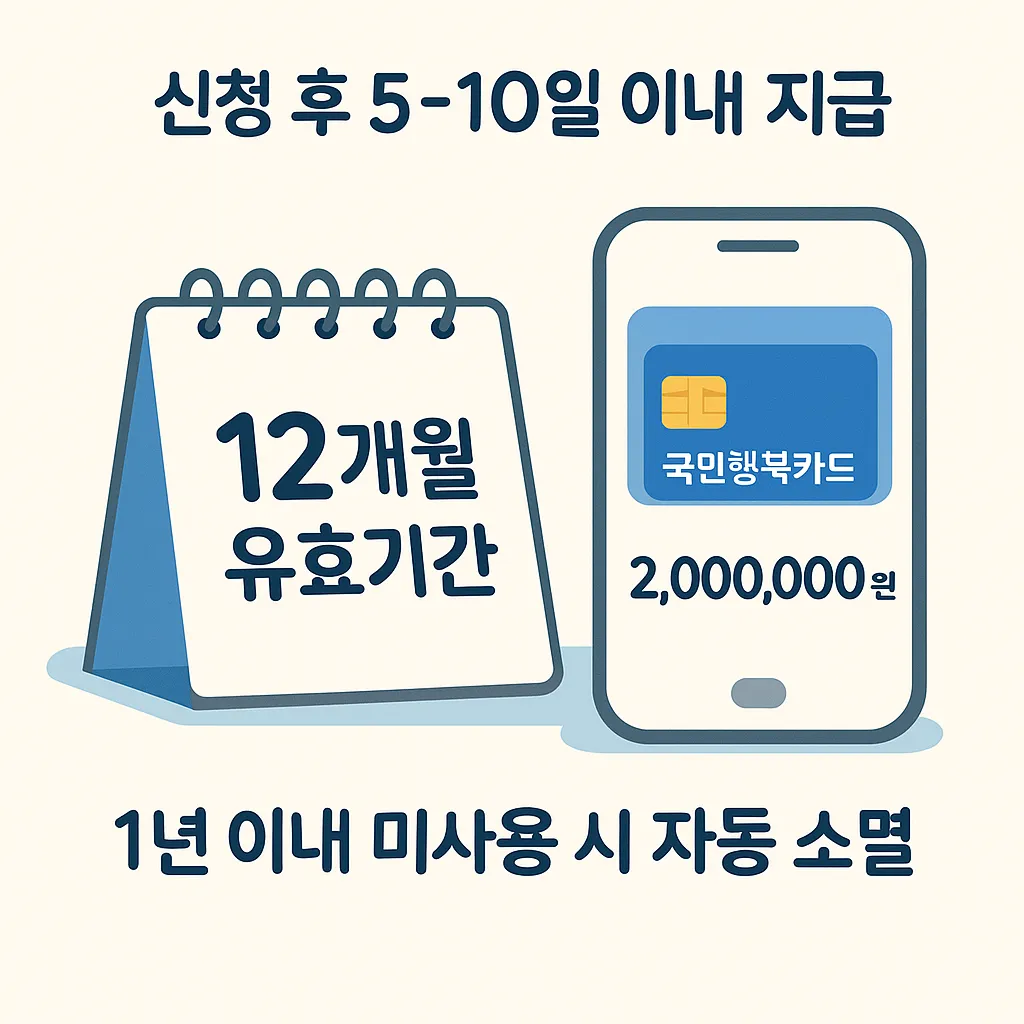 12개월 유효기간, 미사용시 자동 소멸