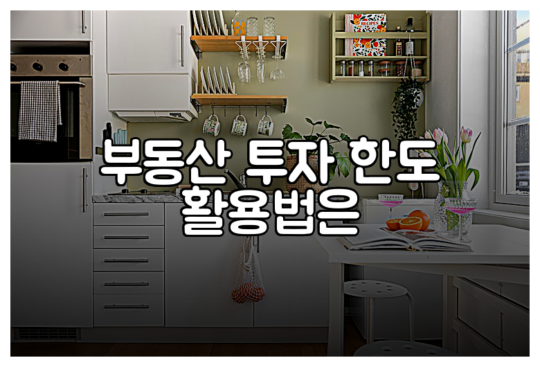 부동산 투자 한도 활용법은