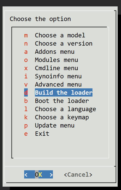 Build the loader 클릭