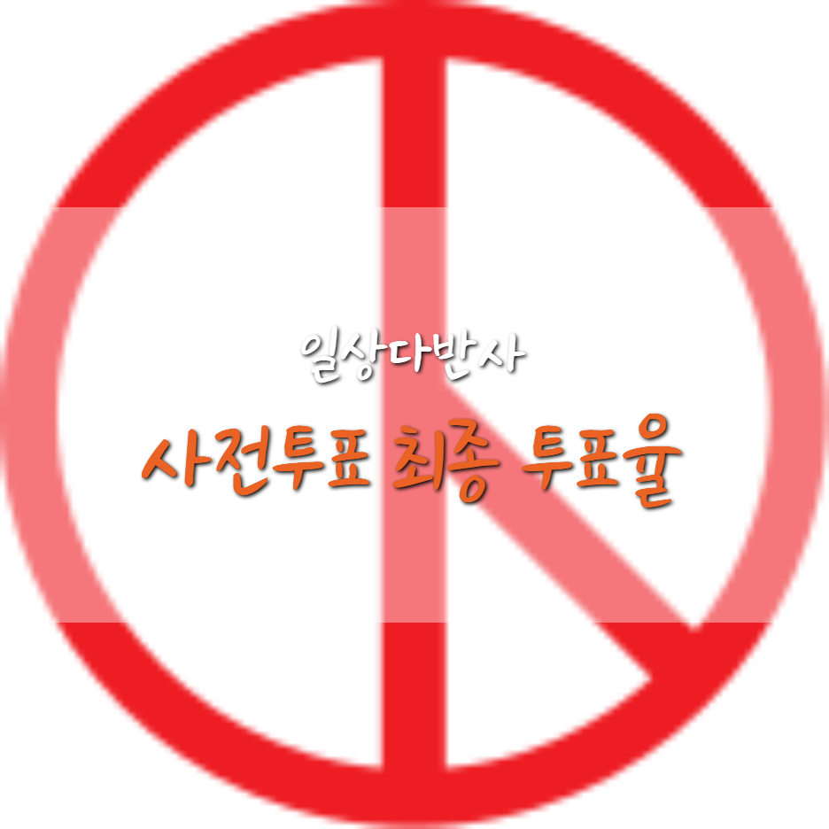  제21대 국회의원 선거(2020 총선) 사전 투표 최종 투표율!