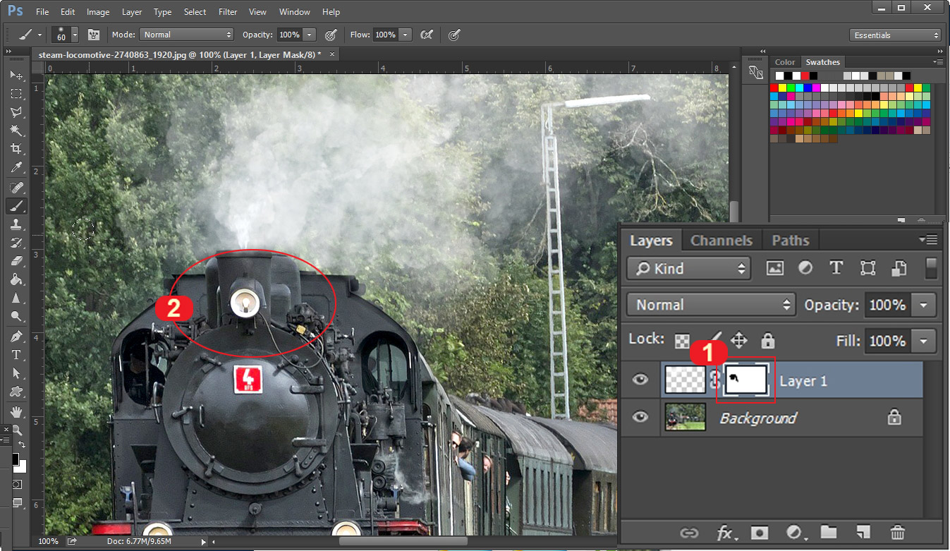포토샵 연기효과
