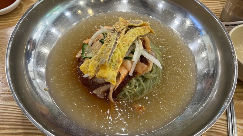 교동면옥 인동점 육전물비빔냉면