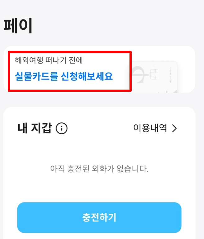 트래블월렛 카드