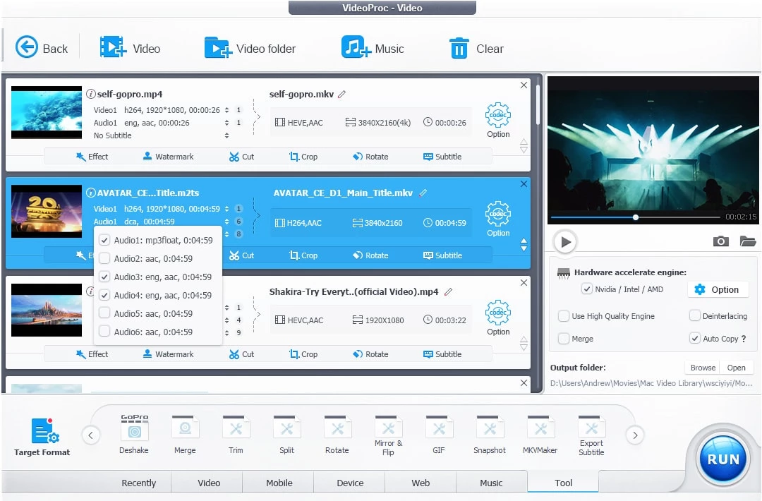 videoproc file format