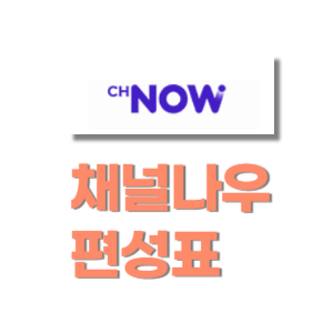 채널나우 편성표