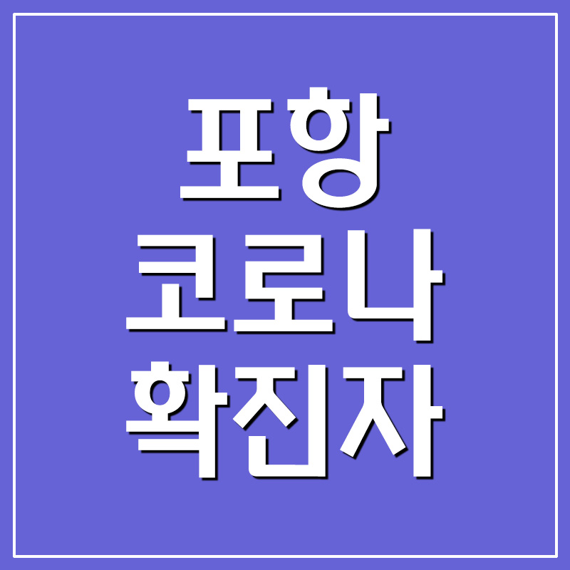  포항 코로나 확진자 현황 및 이동 동선