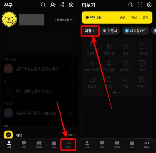카카오톡-지갑
