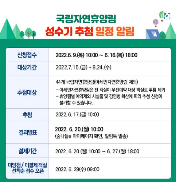 자연휴양림 성수기 신청 노하우&팁 자연휴양림 성수기 신청 노하우&팁