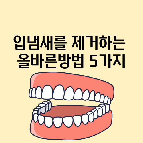  입냄새 심한 이유 원인은 따로있다 제거 방법 질병