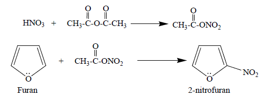 furan의 nitration