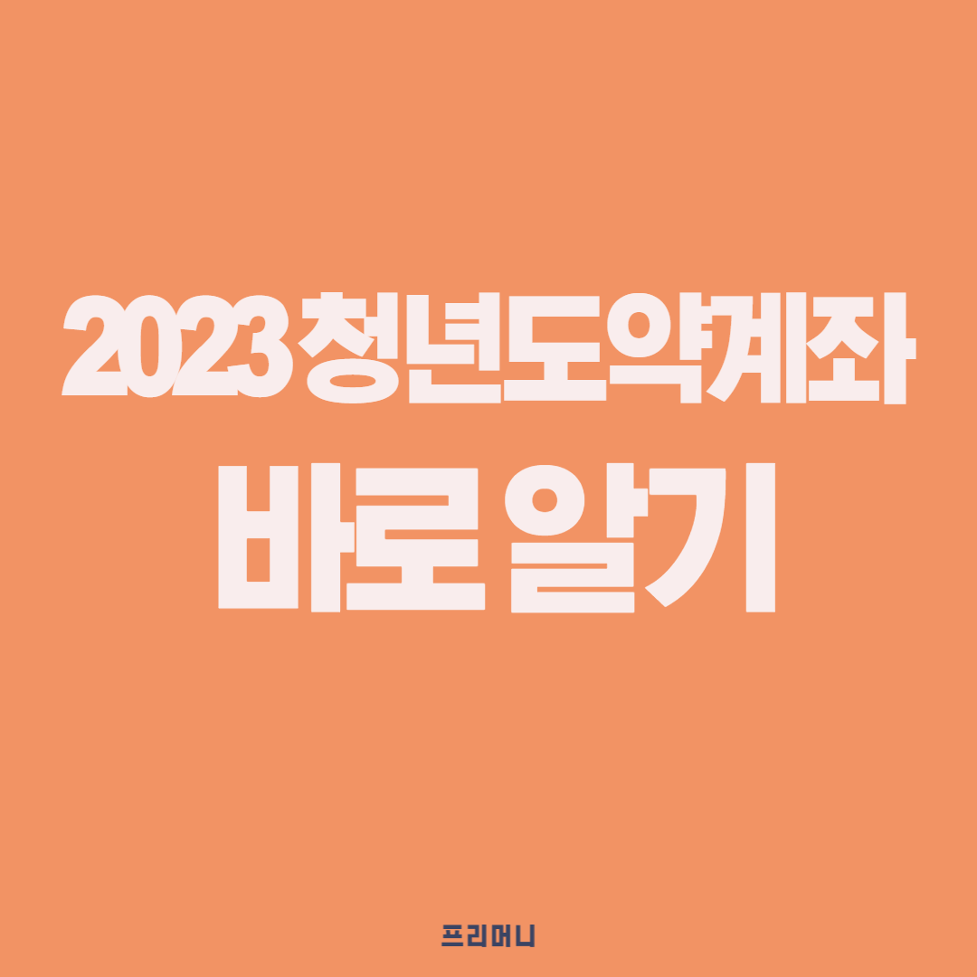 2023 청년 도약 계정
